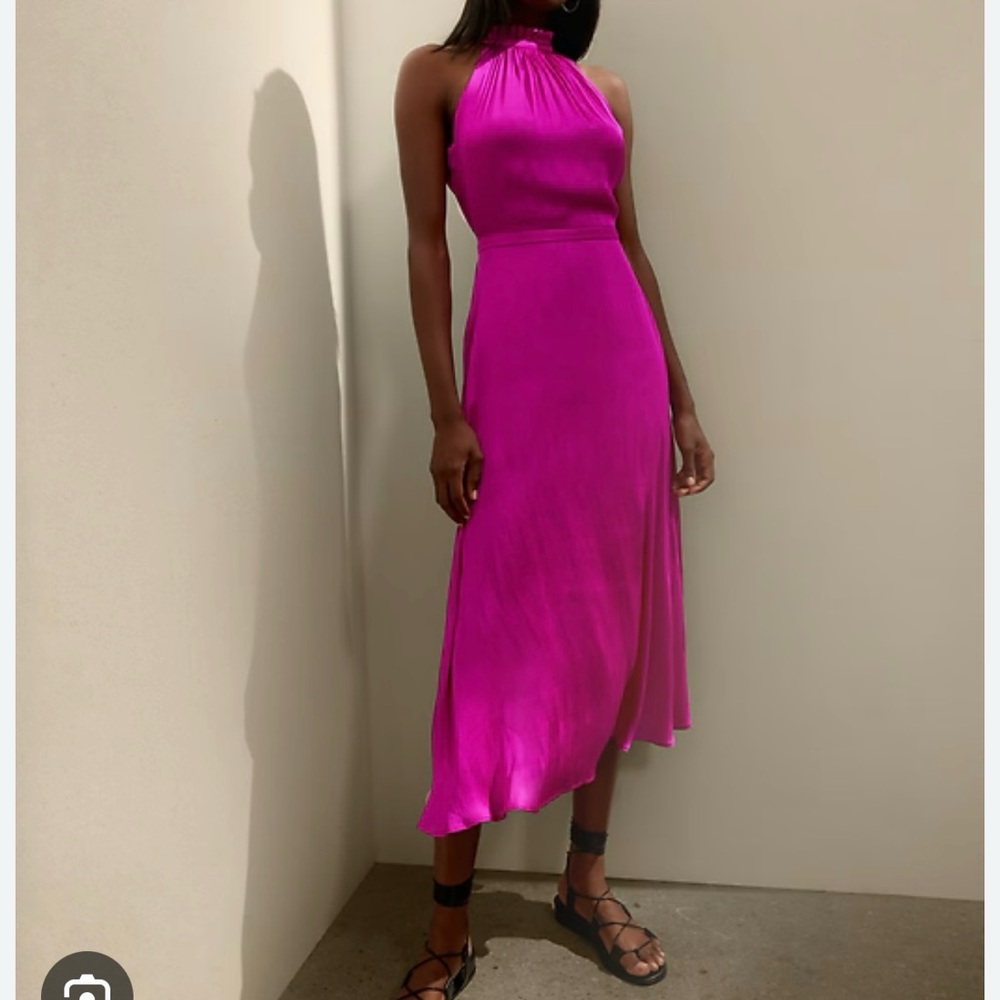 BR satin dress